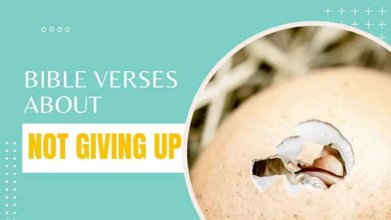 Bible verses about not giving up