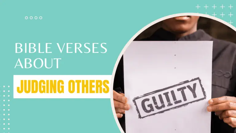 Bible verses about judging others