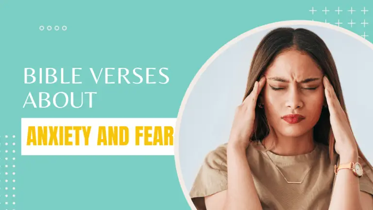 Bible verses about anxiety and fear