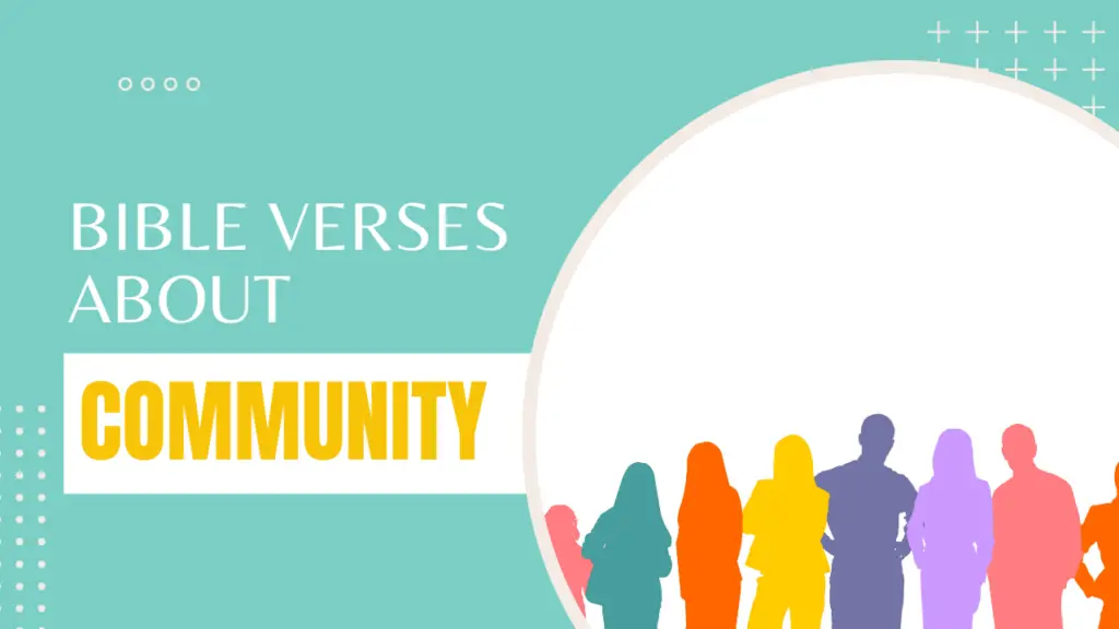 Bible verses about community