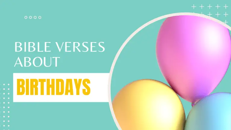 Bible verses about birthdays